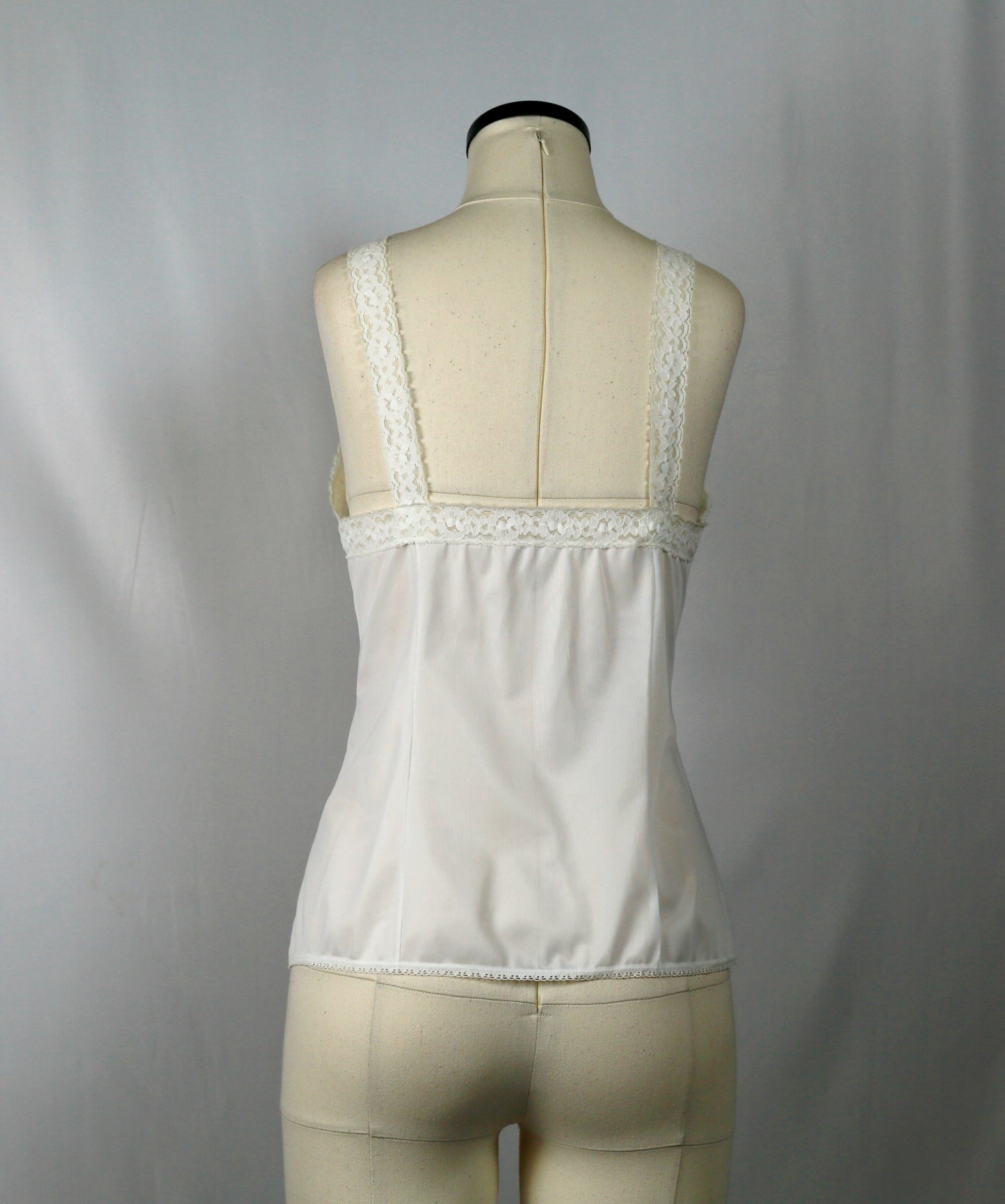 white lace lingerie camisole